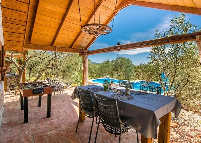 House With Pool, 50 Meters From Sea, Privacy - By Traveler Tourist Agency Krk - Id 2137 * Kornić